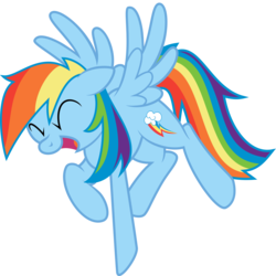 Size: 3000x3006 | Tagged: safe, artist:crazypon3, rainbow dash, g4, female, simple background, solo, transparent background, vector