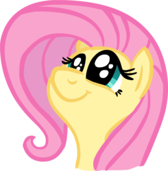 Size: 900x920 | Tagged: safe, artist:colossalstinker, fluttershy, g4, female, looking up, portrait, simple background, solo, transparent background