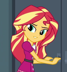 Size: 530x570 | Tagged: safe, edit, edited screencap, screencap, sunset shimmer, equestria girls, g4, my little pony equestria girls: friendship games, cropped, inverted mouth