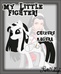 Size: 1002x1205 | Tagged: safe, artist:kari-usagi, chizuru kagura, king of fighters, my little fighter, ponified, snk
