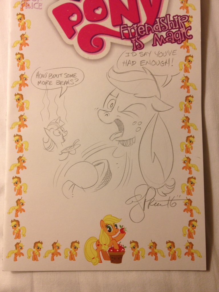 Safe Artist Andypriceart Applejack Twilight Sparkle Andy