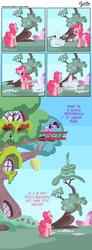 Size: 2898x7872 | Tagged: safe, artist:mysticalpha, edit, pinkie pie, twilight sparkle, alicorn, pony, g4, comic, ice bucket challenge, pinkie sense, russian, translation, twilight sparkle (alicorn), water