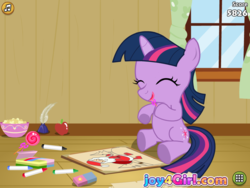 Size: 960x720 | Tagged: safe, twilight sparkle, pony, g4, candy, female, filly, filly twilight sparkle, flash game, food, game, lollipop, mare, solo