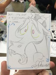 Size: 900x1200 | Tagged: safe, artist:andy price, discord, g4, my little pony: friendship is magic, three's a crowd, glass of water, male, solo, traditional art