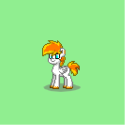 Size: 400x400 | Tagged: source needed, useless source url, safe, oc, oc only, oc:dookin foof lord, pegasus, pony, pony town, ear piercing, earring, jewelry, piercing, pixel art