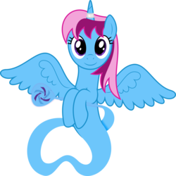 Size: 6400x6400 | Tagged: safe, artist:parclytaxel, oc, oc only, oc:parcly taxel, alicorn, genie, genie pony, pony, ain't never had friends like us, albumin flask, .svg available, absurd resolution, alicorn oc, floating, holding, horn, horn ring, looking at you, simple background, smiling, solo, spread wings, transparent background, vector