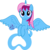 Size: 6400x6400 | Tagged: safe, artist:parclytaxel, oc, oc only, oc:parcly taxel, alicorn, genie, genie pony, pony, ain't never had friends like us, albumin flask, .svg available, absurd resolution, alicorn oc, floating, holding, horn, horn ring, looking at you, simple background, smiling, solo, spread wings, transparent background, vector