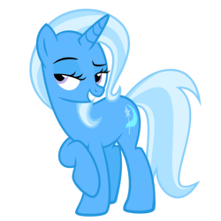 Size: 2200x2200 | Tagged: safe, artist:the smiling pony, derpibooru exclusive, trixie, pony, unicorn, g4, .svg available, bedroom eyes, female, high res, mare, simple background, smiling, solo, svg, transparent background, vector