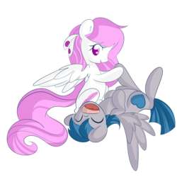 Size: 5000x5000 | Tagged: safe, artist:sidera, oc, oc only, oc:feathersong, oc:silver herald, pegasus, pony, absurd resolution, hoof tickling, hooves, laughing, playful, siblings, tickle fight, tickle torture, tickling