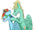 Size: 1024x866 | Tagged: dead source, safe, artist:loladotz, rainbow dash, zephyr breeze, pegasus, pony, g4, alternate hairstyle, blushing, cute, female, hair bun, male, mane styling, mare, nose wrinkle, scrunchy face, ship:zephdash, shipping, simple background, stallion, straight, tsunderainbow, tsundere