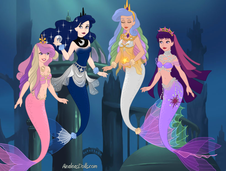 Mermaid-Scene-by-AzaleasDolls crystal gems