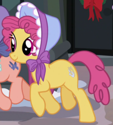 Size: 607x669 | Tagged: safe, screencap, bonnie rose, buttercake blush, pony, a hearth's warming tail, g4, my little pony: friendship is magic, background pony