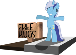 Size: 3000x2178 | Tagged: safe, artist:tehawesomeface, minuette, pony, unicorn, g4, bipedal, bronybait, cute, female, free hugs, happy, high res, hug request, hugs needed, minubetes, solo