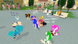 Size: 1920x1080 | Tagged: safe, legends of equestria, 3d, dancing, game, happy