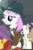 Size: 168x257 | Tagged: safe, screencap, jade spade, rose spur, sirocco, earth pony, pony, appleoosa's most wanted, g4, my little pony: friendship is magic, background pony, clothes, cowboy hat, cropped, female, hat, jacket, mare, smiling, solo focus