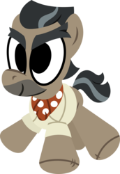 Size: 2069x3000 | Tagged: safe, artist:chainchomp2, derpibooru exclusive, doctor caballeron, earth pony, pony, g4, stranger than fan fiction, high res, male, plushie, simple background, solo, stallion, transparent background, vector