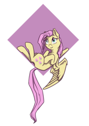 Size: 1111x1567 | Tagged: safe, artist:28gooddays, fluttershy, pegasus, pony, g4, abstract background, female, lying, on back, simple background, smiling, solo, square, transparent background