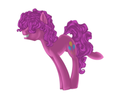 Size: 2772x2220 | Tagged: safe, artist:28gooddays, pinkie pie, earth pony, pony, g4, alternate hairstyle, female, grin, hair over eyes, high res, simple background, smiling, solo, transparent background