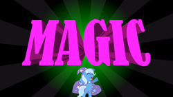 Size: 1920x1080 | Tagged: safe, artist:intronium, artist:viva reverie, trixie, pony, unicorn, brony polka, g4, cape, clothes, female, mare, solo, trixie's cape, trixie's hat, vector, wallpaper