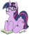 Size: 896x1056 | Tagged: safe, artist:nekubi, twilight sparkle, pony, unicorn, g4, adorkable, book, bookhorse, cute, dork, female, glasses, looking at you, mare, meganekko, prone, simple background, smiling, solo, twiabetes, unicorn twilight, white background