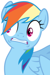 Size: 1653x2491 | Tagged: safe, artist:sketchmcreations, rainbow dash, g4, stranger than fan fiction, female, frown, gritted teeth, nope, rainbow dash is best facemaker, simple background, solo, transparent background, vector