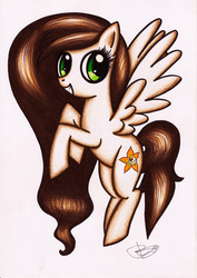 Size: 4960x7015 | Tagged: safe, artist:faye-raven, oc, oc only, oc:coconut cake, pony, absurd resolution, solo