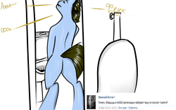 Size: 3442x2151 | Tagged: artist needed, safe, oc, oc only, pony, bipedal, butt, comic, high res, implied pissing, male, plot, russian, stallion, standing, toilet, translated in the comments, vkontakte