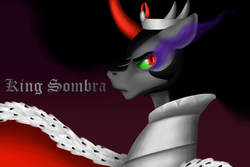 Size: 900x600 | Tagged: safe, artist:smilingm00n, king sombra, pony, g4, male, solo, sombra eyes