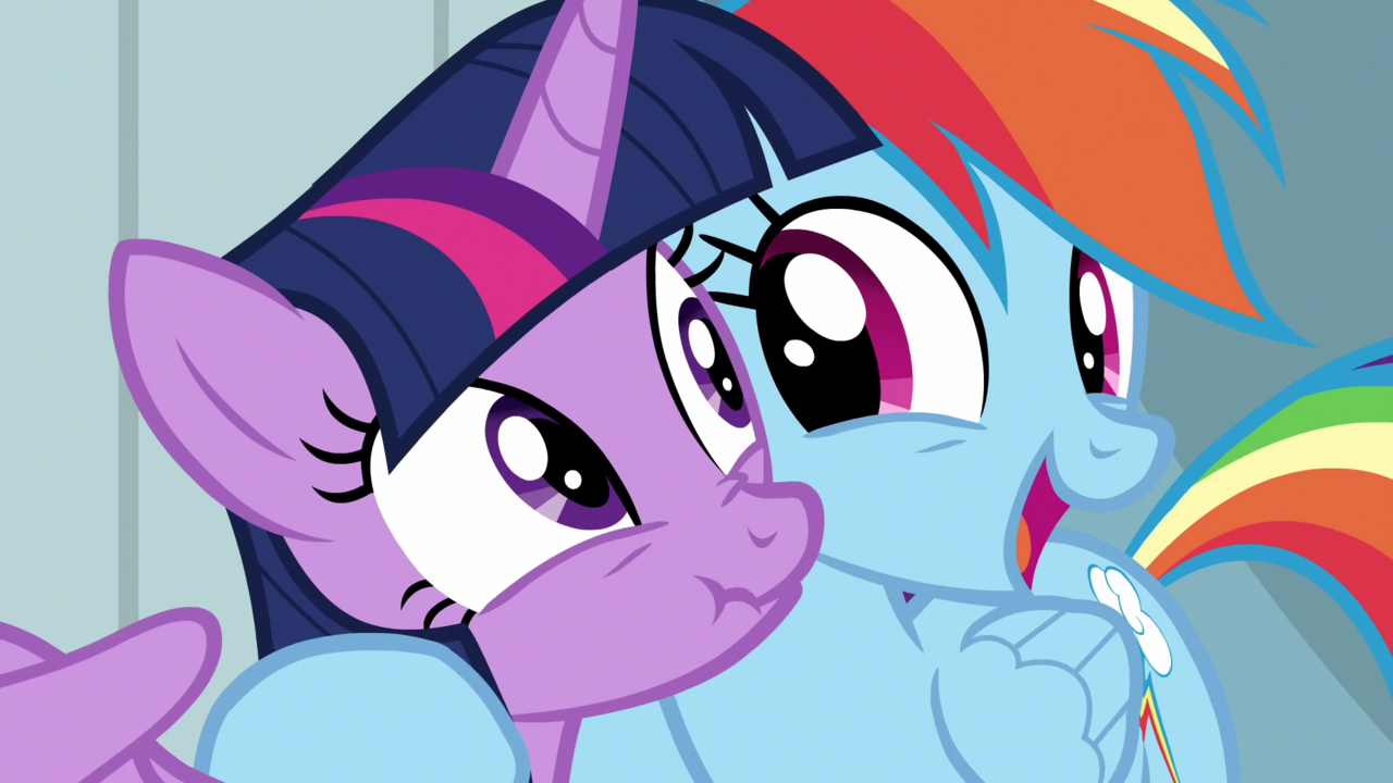 1214561 alicorn hug pony rainbow dash safe screencap