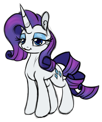 Size: 840x1000 | Tagged: safe, artist:ramott, rarity, pony, g4, :3, female, solo