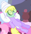 Size: 291x314 | Tagged: safe, screencap, lotus blossom, petalcare, pony, filli vanilli, g4, my little pony: friendship is magic, background pony, lying down, mud mask, offscreen character, ponyville spa, reclining, relaxing, solo focus, spa