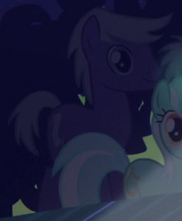 Size: 222x269 | Tagged: safe, screencap, lyra heartstrings, silver script, pony, g4, the mane attraction, animation error, background pony, solo focus, wingless