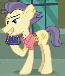 Size: 690x806 | Tagged: safe, screencap, street rat, pony, g4, the gift of the maud pie, pouch pony, rock pouch, solo