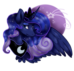 Size: 1200x1151 | Tagged: safe, artist:belovedfoxx, princess luna, pony, g4, female, solo