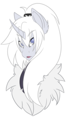 Size: 576x1024 | Tagged: safe, artist:whimsy-witch, oc, oc only, pony, unicorn, bust, chest fluff, portrait, simple background, solo, transparent background