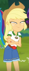 Size: 208x502 | Tagged: safe, screencap, applejack, equestria girls, g4, my little pony equestria girls: legend of everfree, faic, great moments in animation