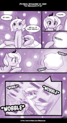 Size: 755x1390 | Tagged: safe, artist:lumineko, derpy hooves, princess luna, g4, boop, comic, filly, woona