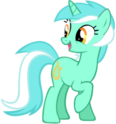 Size: 3000x3209 | Tagged: safe, artist:shelmo69, lyra heartstrings, pony, unicorn, g4, female, high res, mare, simple background, smiling, solo, transparent background, vector