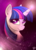 Size: 1550x2144 | Tagged: dead source, safe, artist:pedrohander, twilight sparkle, g4, bust, chest fluff, ear fluff, female, magic, portrait, smiling, solo