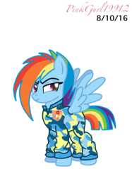 Size: 2048x2732 | Tagged: safe, artist:cinnamon-swirls, artist:pinkgurl19912, rainbow dash, g4, alternate hairstyle, camouflage, female, high res, older, solo