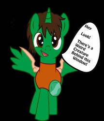 Size: 1103x1280 | Tagged: safe, artist:askdrzedzworth, oc, oc only, oc:frost d. tart, alicorn, pony, alicorn oc, fourth wall, looking at you, request, solo, speech bubble, text, tumblr