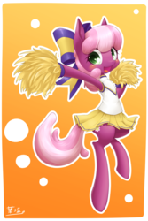 Size: 1094x1639 | Tagged: safe, artist:hashioaryut, cheerilee, earth pony, pony, g4, the cart before the ponies, armpits, cheerileeder, cheerleader, female, mare, solo