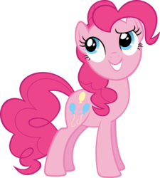 Size: 9013x10000 | Tagged: safe, artist:trildar, pinkie pie, g4, over a barrel, .ai available, .svg available, absurd resolution, cute, female, simple background, solo, transparent background, vector