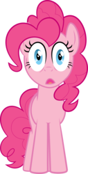 Size: 5083x10000 | Tagged: safe, artist:trildar, pinkie pie, g4, putting your hoof down, .svg available, absurd resolution, female, shocked, simple background, solo, transparent background, vector