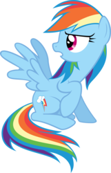 Size: 6439x10000 | Tagged: safe, artist:trildar, rainbow dash, g4, over a barrel, .ai available, .svg available, absurd resolution, female, simple background, solo, transparent background, vector