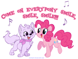 Size: 5219x3975 | Tagged: safe, artist:stepandy, pinkie pie, oc, earth pony, pony, g4, absurd resolution, female, mare, open mouth, simple background, smile song, transparent background