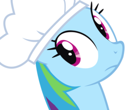 Size: 5334x4583 | Tagged: safe, artist:joemasterpencil, rainbow dash, g4, the last roundup, absurd resolution, chef's hat, female, hat, simple background, solo, transparent background, vector