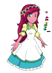 Size: 508x716 | Tagged: safe, artist:fantasygerard2000, gloriosa daisy, human, equestria girls, g4, my little pony equestria girls: legend of everfree, beautiful, clothes, cute, daisybetes, dress, wip