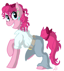 Size: 900x1000 | Tagged: safe, artist:shimazun, pinkie pie, earth pony, pony, g4, clothes, female, solo