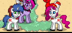 Size: 279x128 | Tagged: safe, pony, pony town, james, jessie, pokémon, team rocket